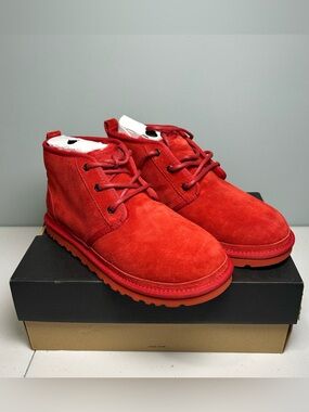 UGG Men’s Neumel Chukka Lace Up Ankle Boots Samba Red NEW Size 9